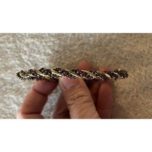 Gold‎ Tone Bracelet Twisted Textured Rope Bangle